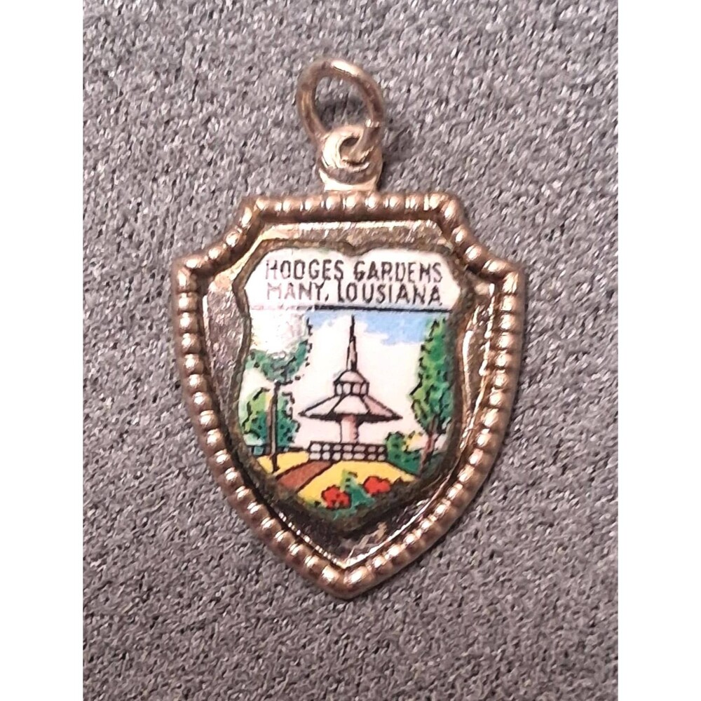 Vintage Hodges Gardens Enamel Charm Many Louisiana
